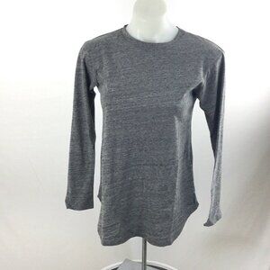 C&C California Womens sz Small S Padma Twisted Back T-shirt Gray Long Sleeve